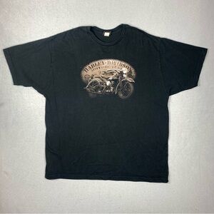 Harley-Davidson Shirt Men’s XL Black Battlefield Gettysburg PA Y2K Made in USA